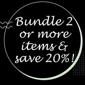 Bundle 2 or More Items & Save 20%